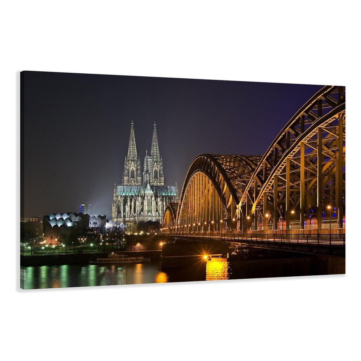 Köln Bilder fertig gerahmt Bild 120x80cm XXL 5075 – Leinwandbild 120x80 cm kaufen