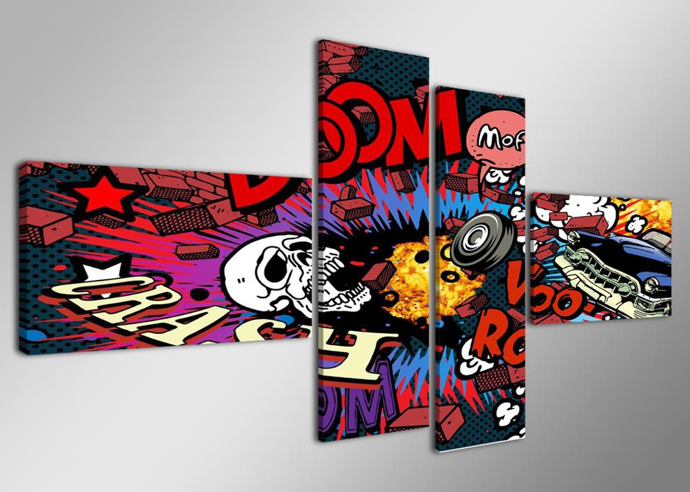 XXL Leinwandbild Comic Pop Art – 160cm fertig gerahmt günstig kaufen – Ansicht 5